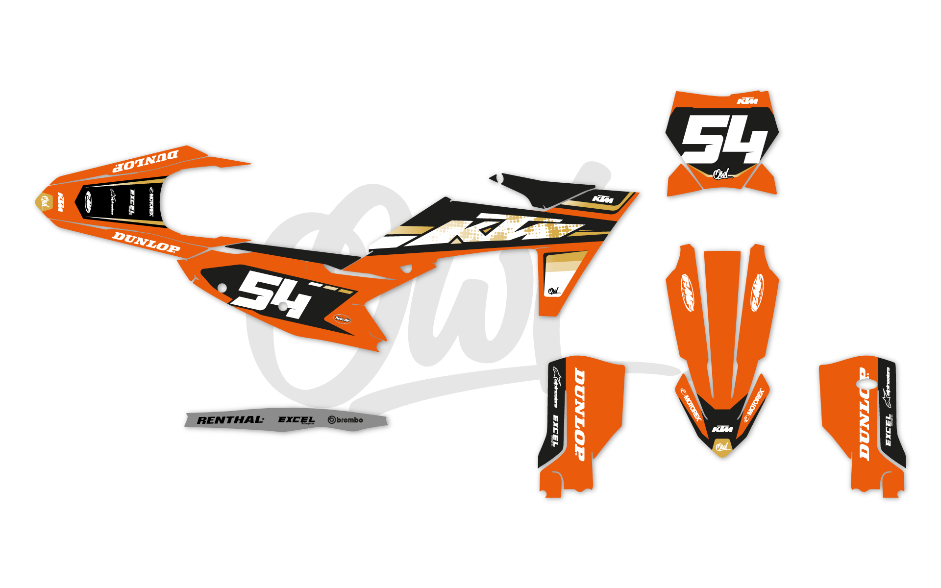 KIT DECO KTM STAIN OR SX / SXF
