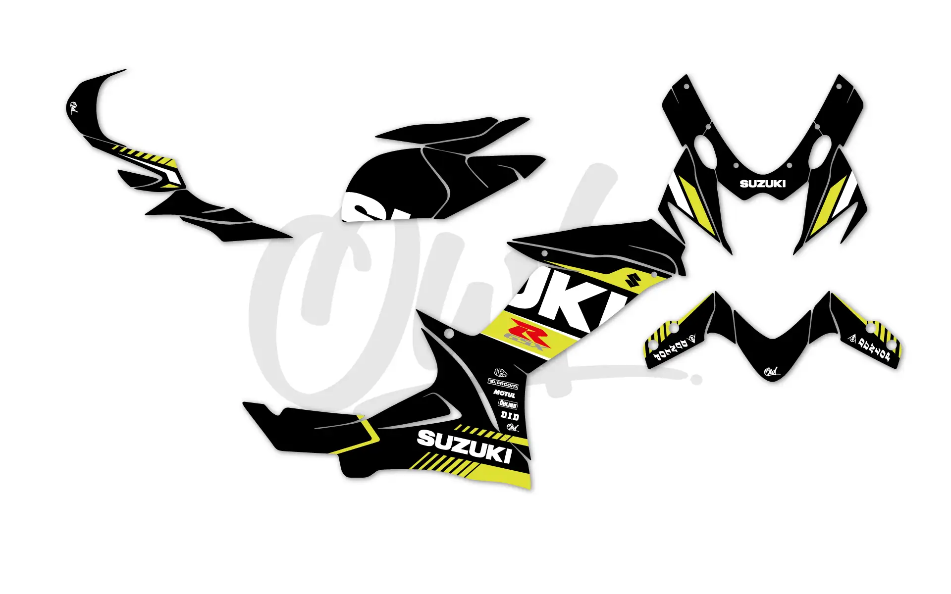 KIT DECO SUZUKI GSXR WONDER NOIR