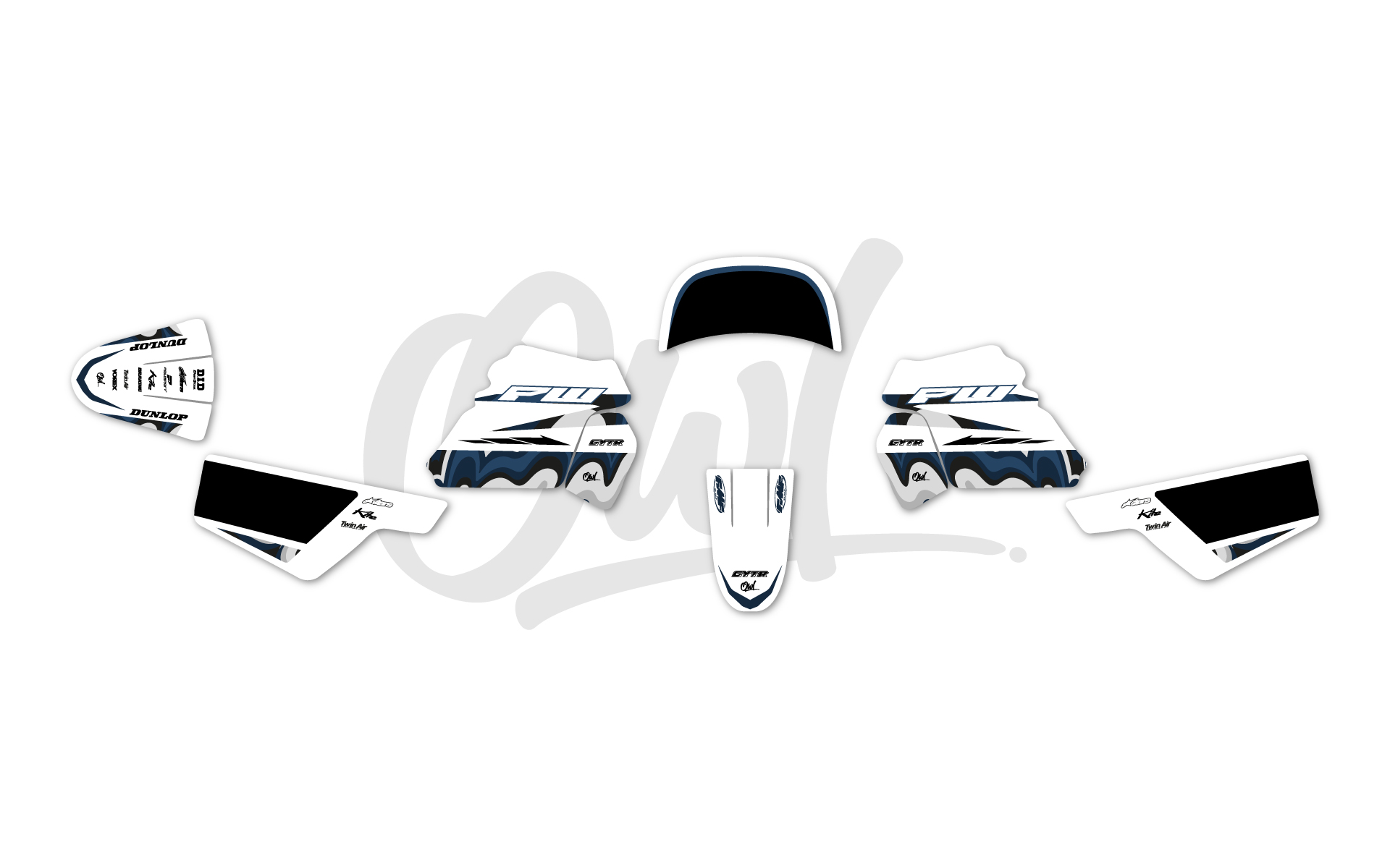 Kit Déco PW50 BORDEAUX BLEU