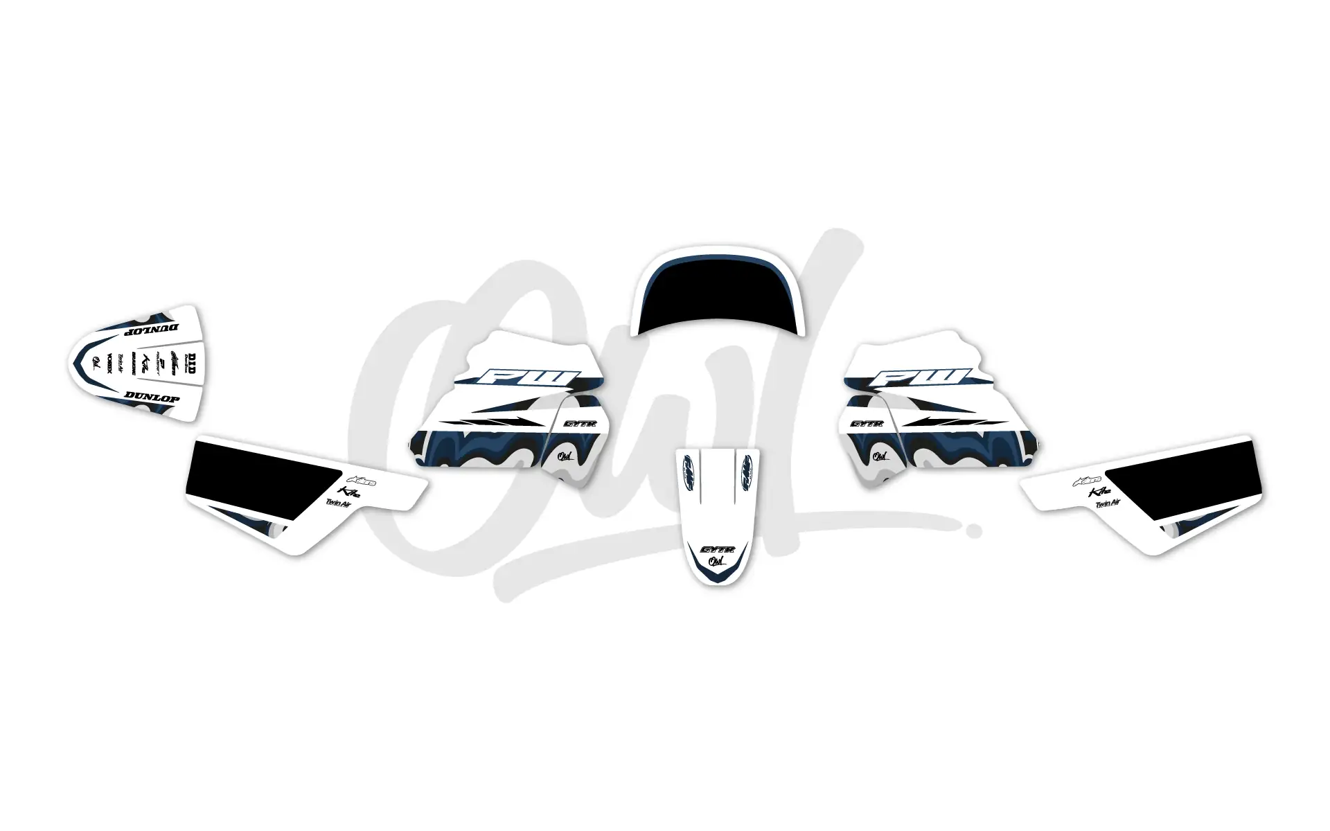 Kit Déco PW50 BORDEAUX BLEU