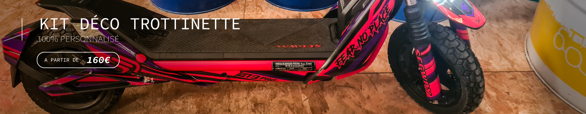 Kit Déco Trottinette Electrique 100% Perso