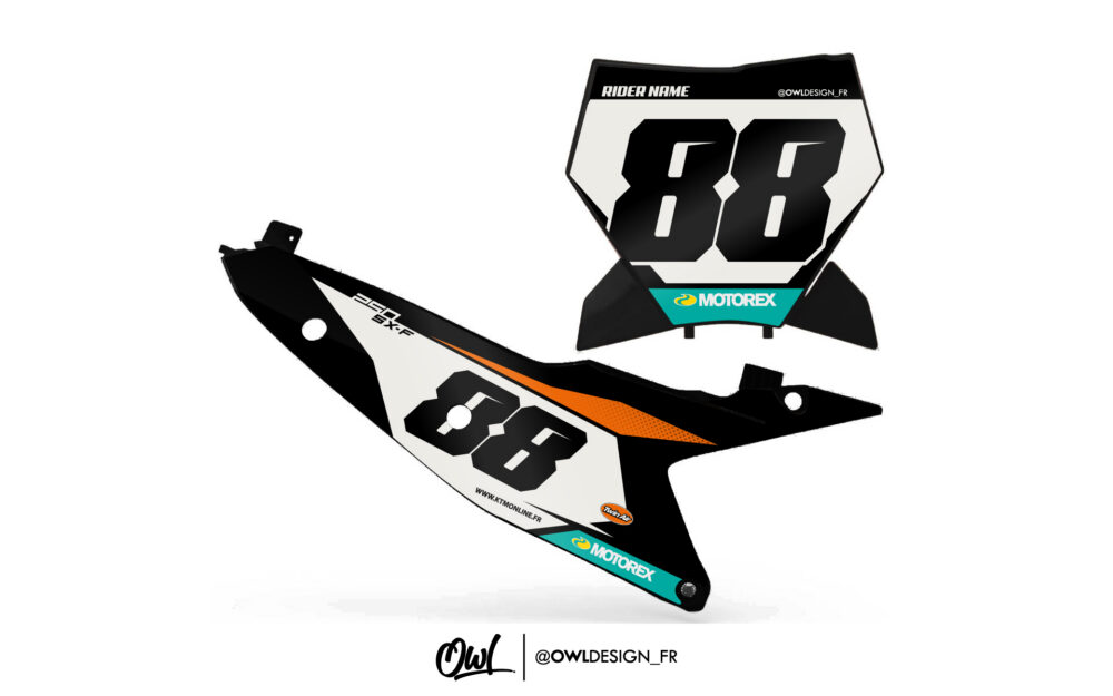 Kit Plaques KTM Sx / Sxf Ark Noir