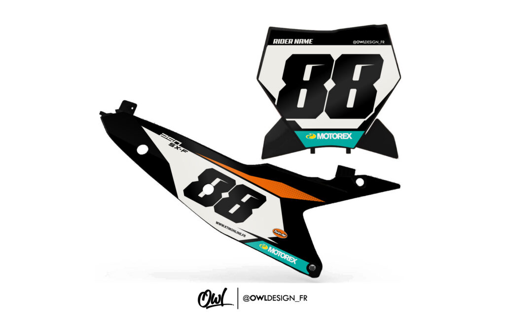 Kit Plaques KTM Sx / Sxf Ark Noir