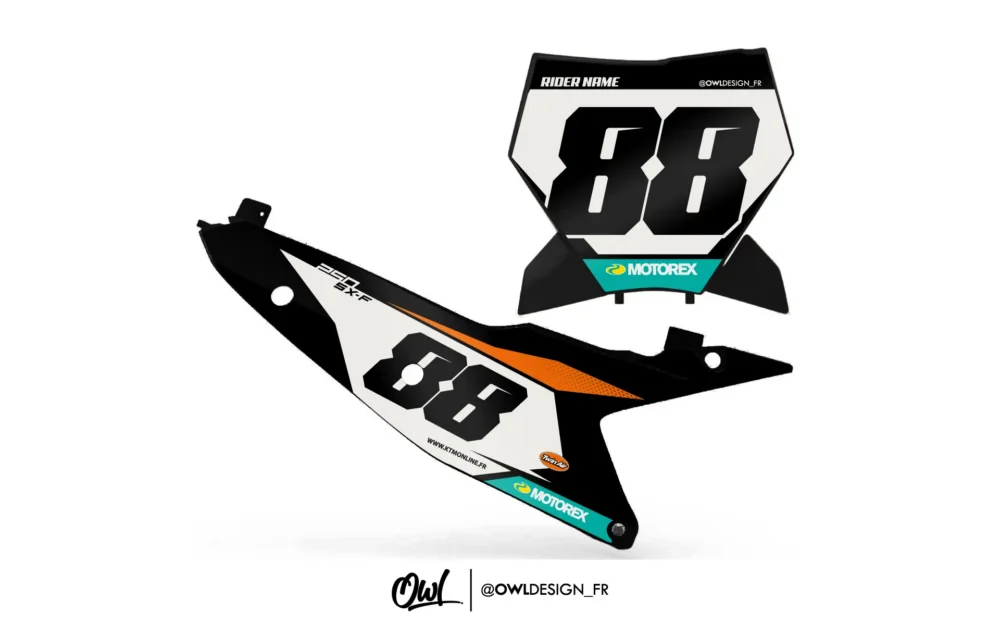 Kit Plaques KTM Sx / Sxf Ark Noir