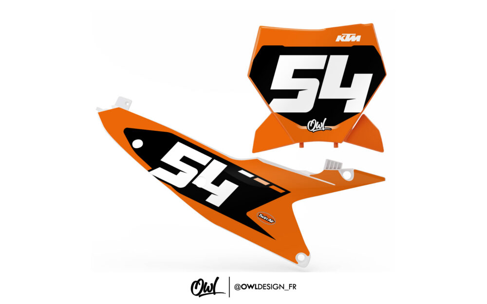 Kit Plaques KTM Sx / Sxf Stain Orange